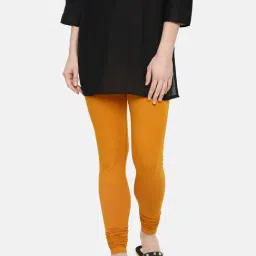 Dollar Missy Mustard Cotton Leggings-picture-43