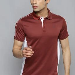 ALCIS Maroon Short Sleeves Polo T-Shirt-image-8