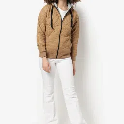 Campus Sutra Brown Padded jacket-image-57