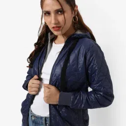 Campus Sutra Blue Padded jacket-image-62