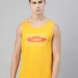Bushirt Mustard Printed Cotton Vest-picture-48
