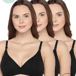 Inner Sense Black Half Coverage T-Shirt Bra - Pack of 3-picture-18