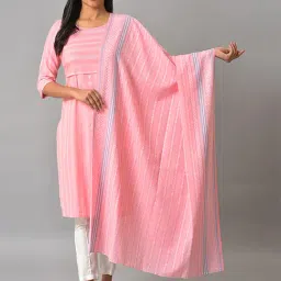 Aurelia Pink Cotton Printed Dupatta-picture-41
