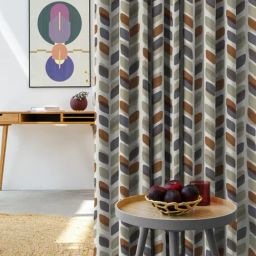 SPACES DRAPE STORY Elegent Multicolor Polyester 8 FT Door Curtain - Set of 2 image 3