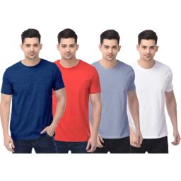 Color Capital Multicolored Regular Fit T-Shirt - Pack of 4-picture-28
