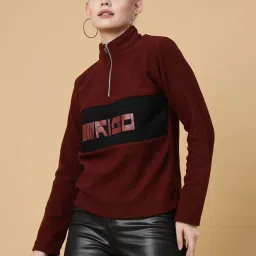 Rigo Wine Color-Block Pullover image 3