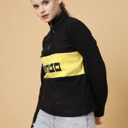 Rigo Black Color-Block Pullover image 3