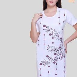 FIRST SLEEP Pack Of 2 Printed Pure Cotton Oversized Lounge T-Shirt-image-89