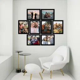 eCraftIndia Memory Wall Collage Photo Frame - Set of 8 Photo Frames for 8 Photos of 8'x10' image 2