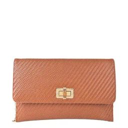 Rocia By Regal Tan Women Woven Textured Clutch-picture-17