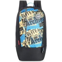 Skybags Archies 02 Black Polyester Printed Backpack - 15 Ltrs-44
