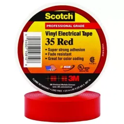 3M TAPE, INSULATION, PVC, RED, 0.75INX66FT, 35 RED (3/4X66FT)-23