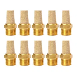 Generic 6.35 mm (1/4 Inch) Sintered Bronze Exhaust Muffler Silencer-Pack of 10-5