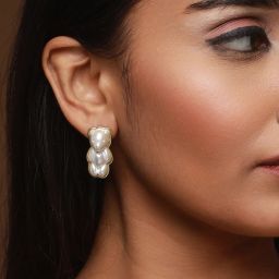 Aatmana Gold-Plated Quirky Stud Earrings image 3