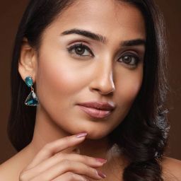 Aatmana Gold-Plated Contemporary Drop Earrings image 3