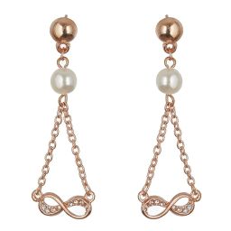 Aatmana Rose Gold Plated Classic Drop Earrings image 3