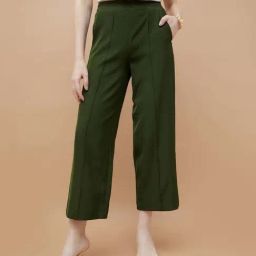 Code By Lifestyle Green Regular Fit Trousers-image-51