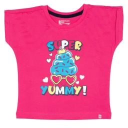 Bodycare Kids Fuchsia Graphic T-Shirt-image-15