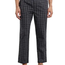 Jockey 9009 Men's Super Combed Cotton Satin Weave Fabric Regular Fit Checkered Pyjama-picture-10