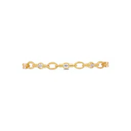c. krishniah chetty group C. Krishniah Chetty 22k Dual-Tone Linked Gold Bracelet for Women-picture-17