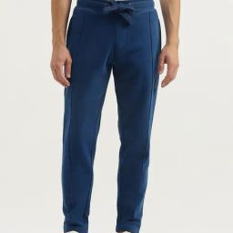 United Colors of Benetton Blue Cotton Blend Regular Track Pants-picture-43