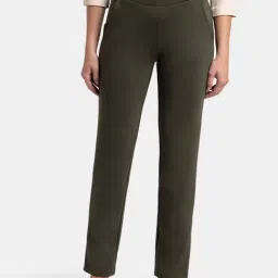 Jockey IW45 Women's Rayon Nylon Elastane All Day Straight Pants With Durable Waistband-picture-11