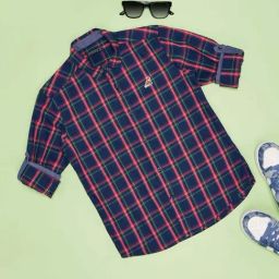 Pantaloons Junior Boys True Navy Cotton Checks Full Sleeves Shirts-image-99