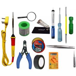 Fadman Basic Complete 13 In 1 Soldering Iron Kit Copper, Iron & Nickle Corded 25 W with Solder Wire, Cutter, Hardware Tape, Tester-14