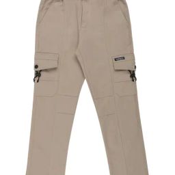Cavio Boys Khaki Comfort Fit Cargo Pants-image-75