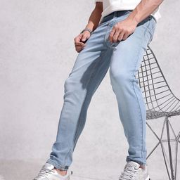 WROGN Men Slim Fit Light Fade Stretchable Jeans-image-78