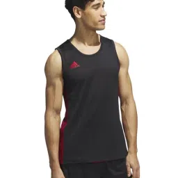 Adidas Originals Black & Red Regular Fit Tank Tee - Pack Of 2-image-47