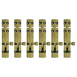 DiSS 203.2 mm (8 Inch) Aluminium Antique Finish Tower Bolt (Pack of 6)-image-95