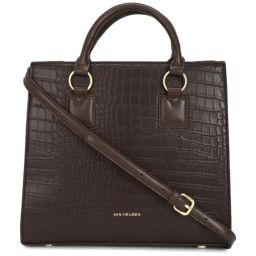 Van Heusen Brown Textured Handbag-picture-7