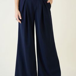 aayu Women Relaxed Flared High-Rise Wrinkle Free Trousers-image-57