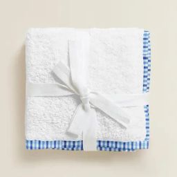 The Baby Atelier 100% Organic Checks Blue Junior Towel-image-80