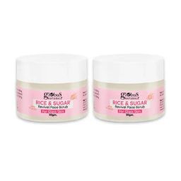 Globus Naturals Rice & Sugar Revival Face Scrub - Pack of 2-40