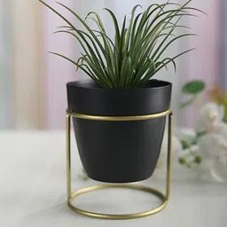 Homspurts Black Oval Planter-52