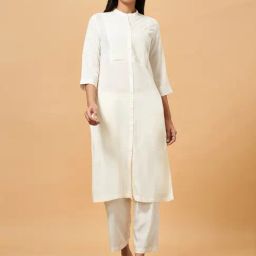 Marigold Lane Off-White Straight Kurta-image-86
