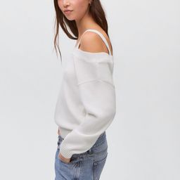 MANGO Girls Cotton Off-Shoulder Pullover-picture-11