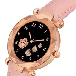 CERO Unisex Pack Of 2 Dial & Leather Straps Analogue Multi Function Watch Com2-FBF223 image 3