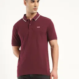 Levi's Red Cotton Regular Fit Polo T-Shirt-image-13