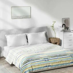 DDecor Geometric Blue 125 TC Cotton Queen Dohar-13