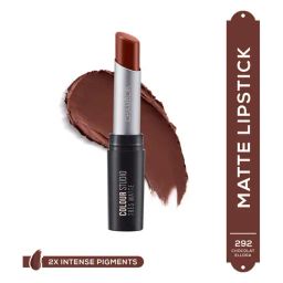 CHAMBOR Colour Studio Tres Matte Lipstick 292 Chocolat Ellora- 3.2 gm-image-1