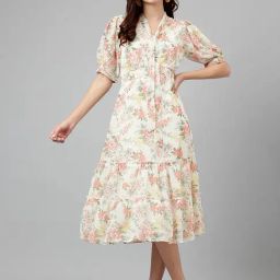 Latin Quarters Pink Polyester Regular Fit Dress-image-31