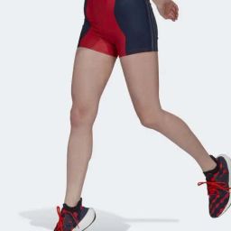ADIDAS Red Printed Sports Shorts-image-41