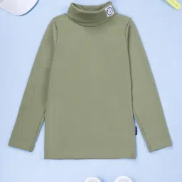 Kiddopanti Unisex Light Green Regular Fit T-Shirt-image-56