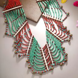 IMLI STREET Multicolor Ethnic Naga Tribal Handmade Resin Beaded Necklace-picture-3