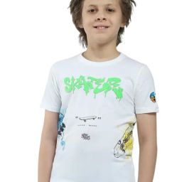 Monte Carlo Boys White Printed T-Shirt-image-45