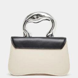 Styli Black & Beige Solid Handbag-image-87
