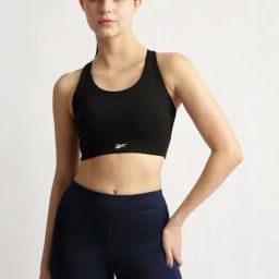 Reebok Black Regular Fit Sports Bra-image-59